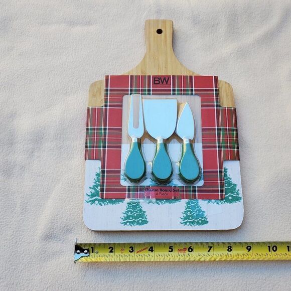 Boston Warehouse Bamboo Wood Cheese Board Set - 4 Pieces - Picture 3 of 7